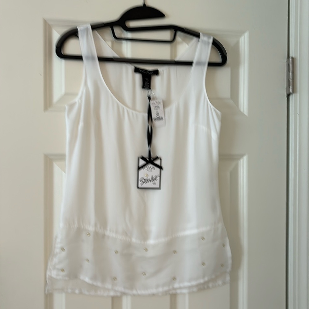White House Black Market camisole with some beading.